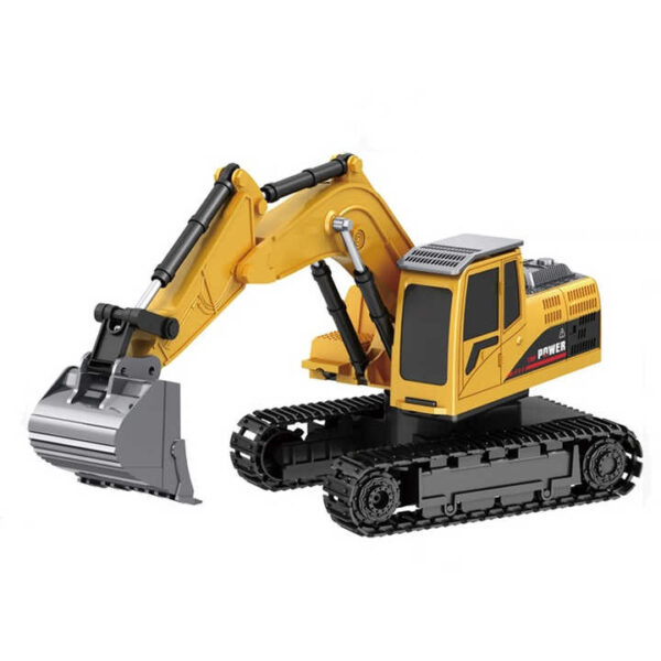 6 ch r/c construction toy metal trucks excavator toys for kids